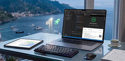 Sviluppo siti internet in codice puro a Salerno e Costiera Amalfitana con punteggio 100 su Google Lighthouse